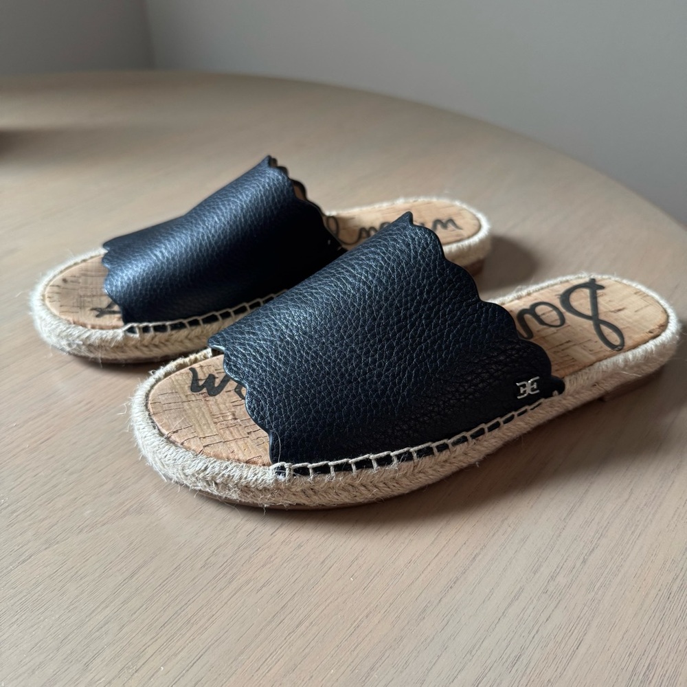 Sam Edelman Black Andy Slide Sandals